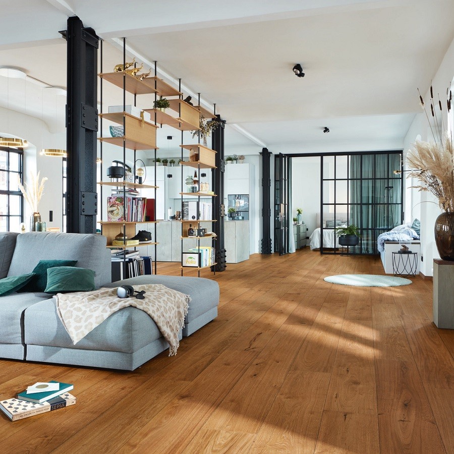 Meister Lindura HD 400 2200 x 270 mm. Eik authentic kastanjebruin natuurgeolied 8911