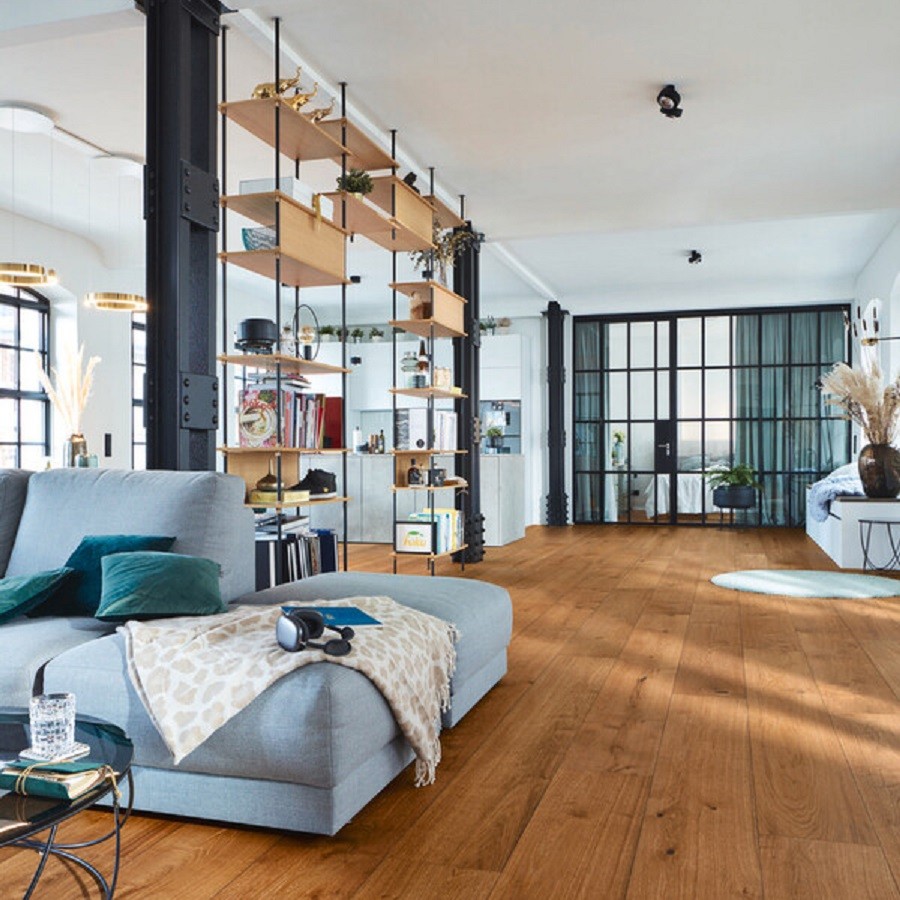 Meister Lindura HD 400 2200 x 270 mm. Eik authentic kastanjebruin natuurgeolied 8911