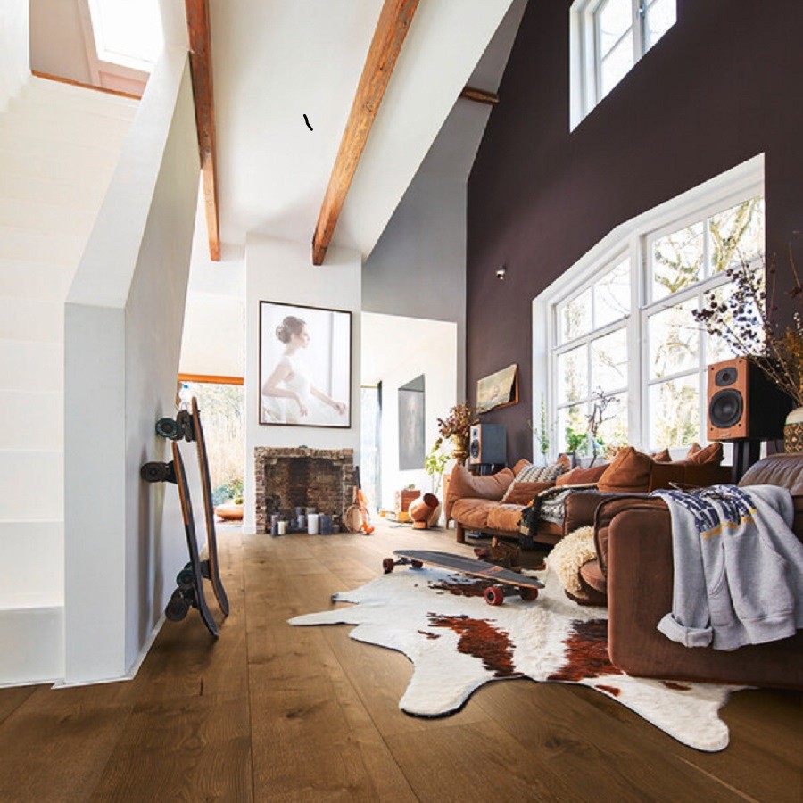 Meister Lindura HD 400 2200 x 270 mm. Eik authentic olijfgrijs natuurgeolied 8903