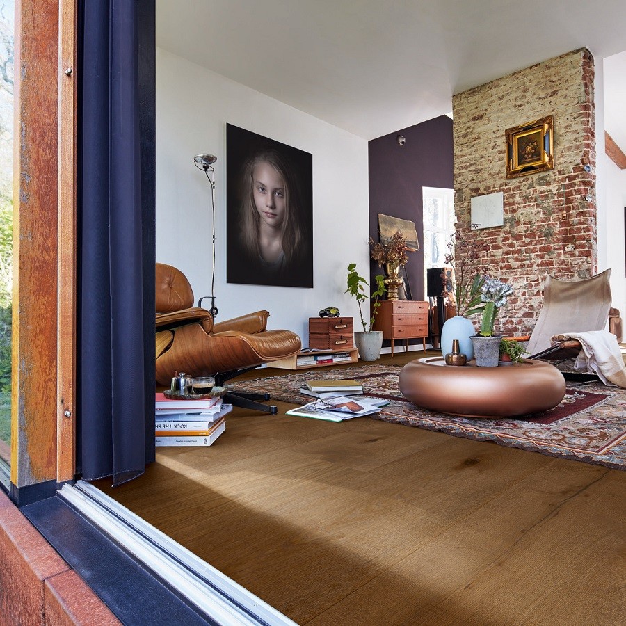 Meister Lindura HD 400 2200 x 270 mm. Eik authentic olijfgrijs natuurgeolied 8903