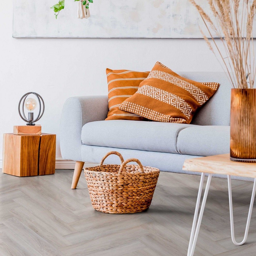 Solidfloor Mansion Visgraat Verlijmd Sand Oak