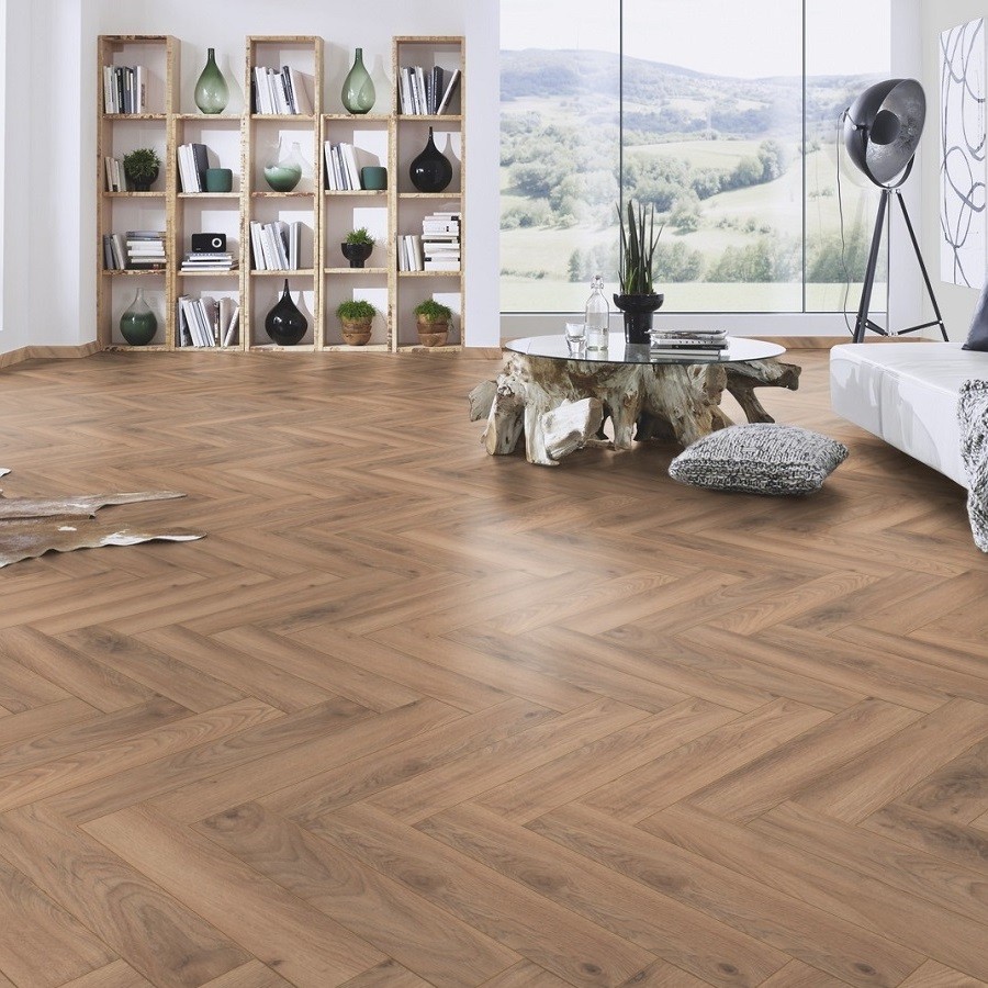 Krono Original Chateau Herringbone 5947 Historic Oak