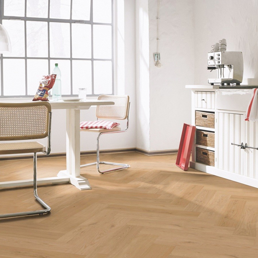 Floer Hybride Hout Puur Eiken Visgraat