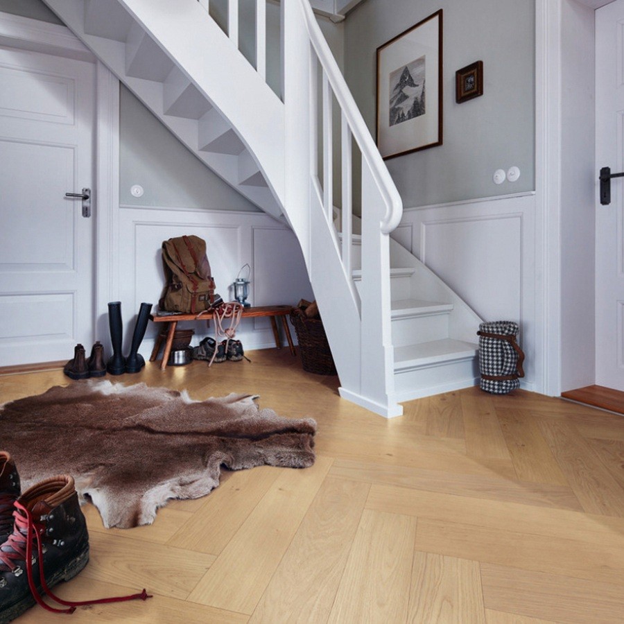 Floer Hybride Hout Crème Eiken Visgraat