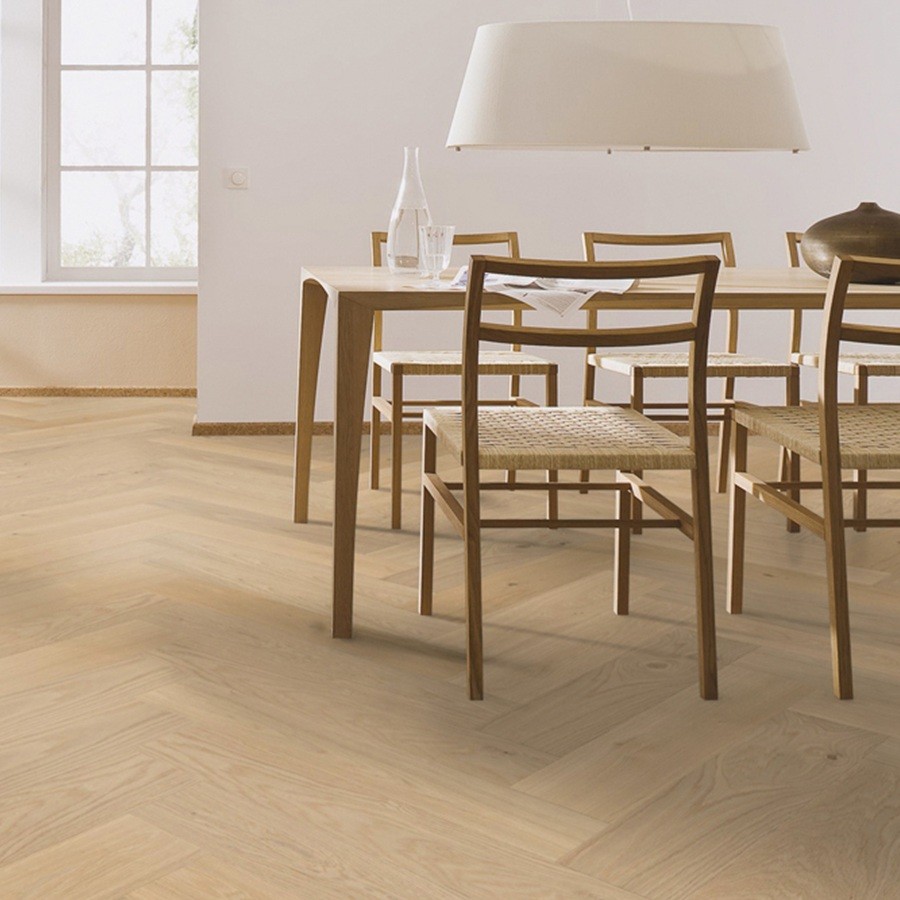 Floer Hybride Hout Crème Eiken Visgraat