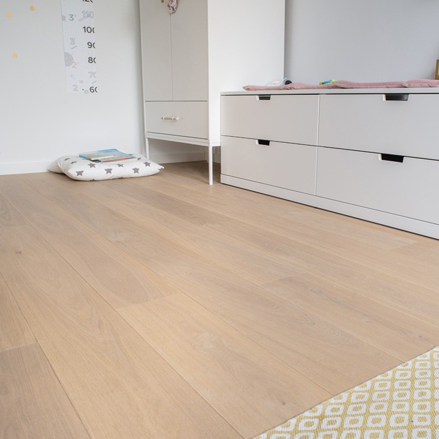 Floer Lamelparket Rustiek Eiken Wit Geolied
