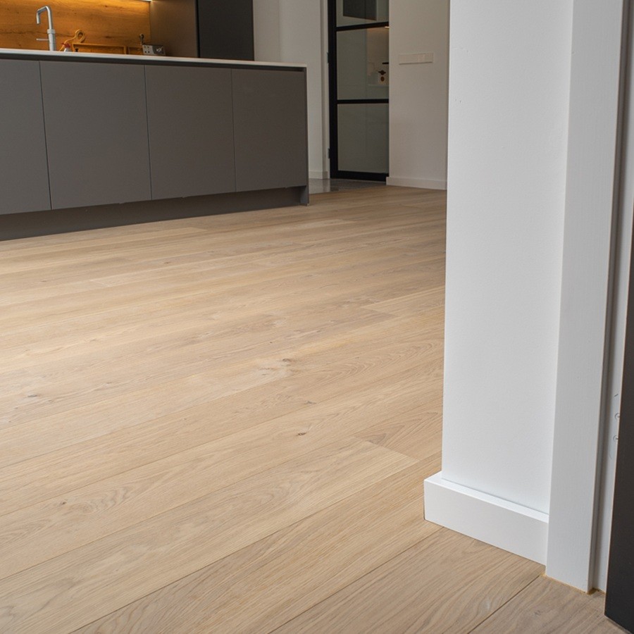 Floer Lamelparket Rustiek Eiken Wit Geolied