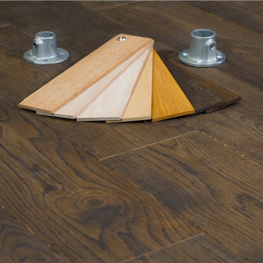 Floer Lamelparket Rustiek Eiken Carbon Zwart Geolied