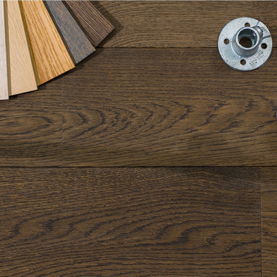 Floer Lamelparket Rustiek Eiken Carbon Zwart Geolied