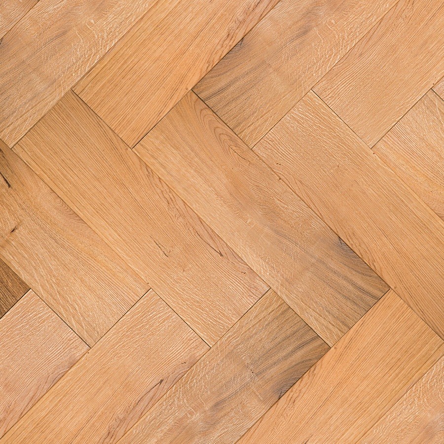 Floer Visgraat Parket Rustiek Eiken Geborsteld & Geolied