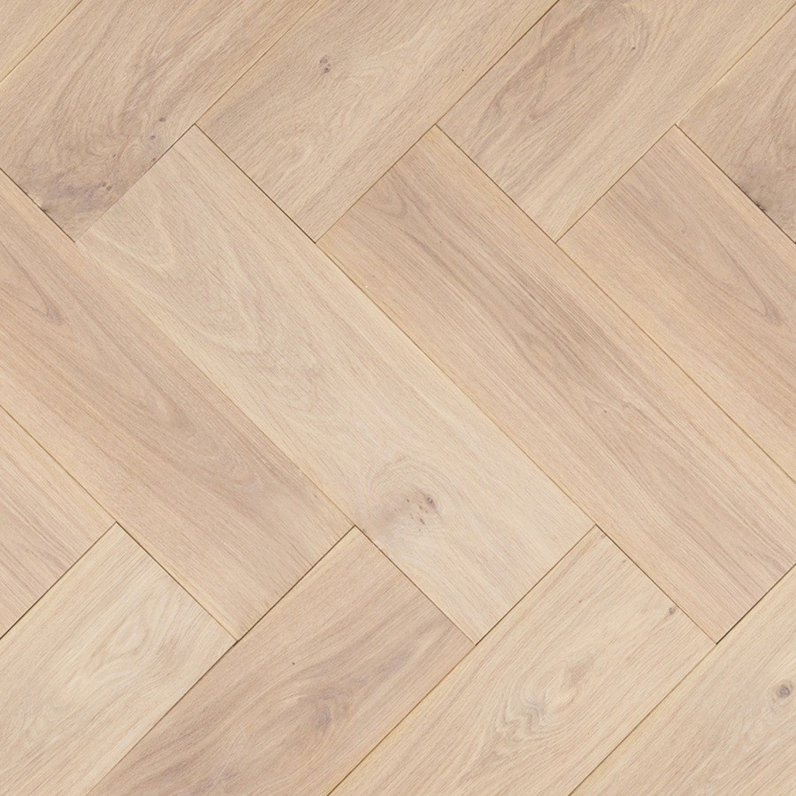 Floer Visgraat Parket Rustiek Eiken Wit Geolied