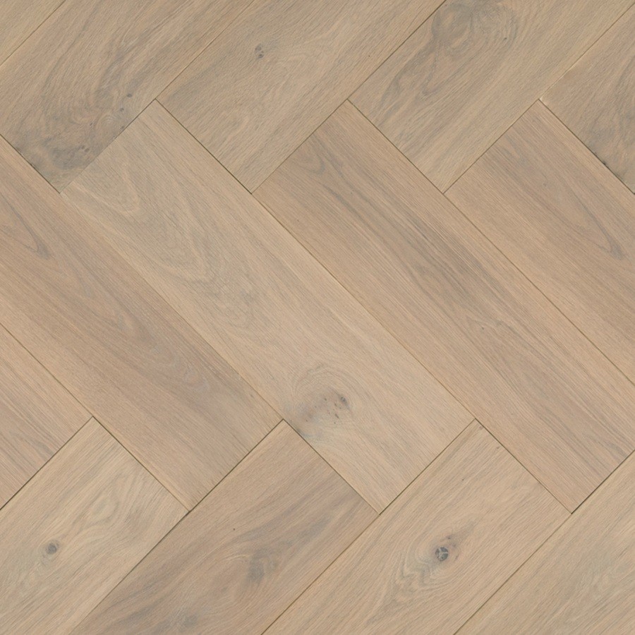 Floer Visgraat Parket Rustiek Eiken Enkel Gerookt & Wit Geolied