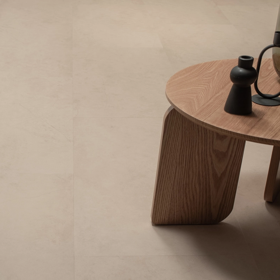 Floer Tegel Plak PVC 3609 Betonlook Beige