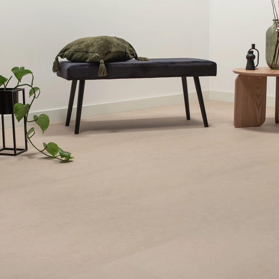 Floer Tegel Plak PVC 3609 Betonlook Beige