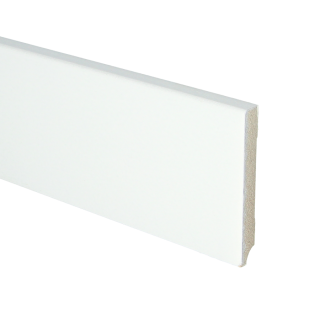 Budgetline MDF plint 90x12 V313 wit gegrond recht