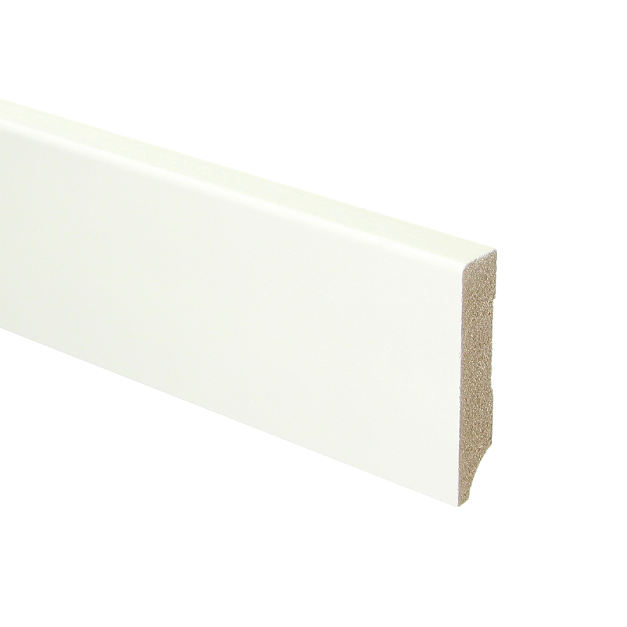 Budgetline MDF plint 70x15 V313 wit gegrond recht