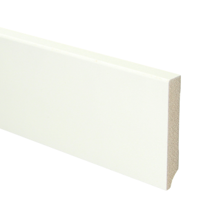 Budgetline MDF plint 90x15 V313 wit gegrond recht
