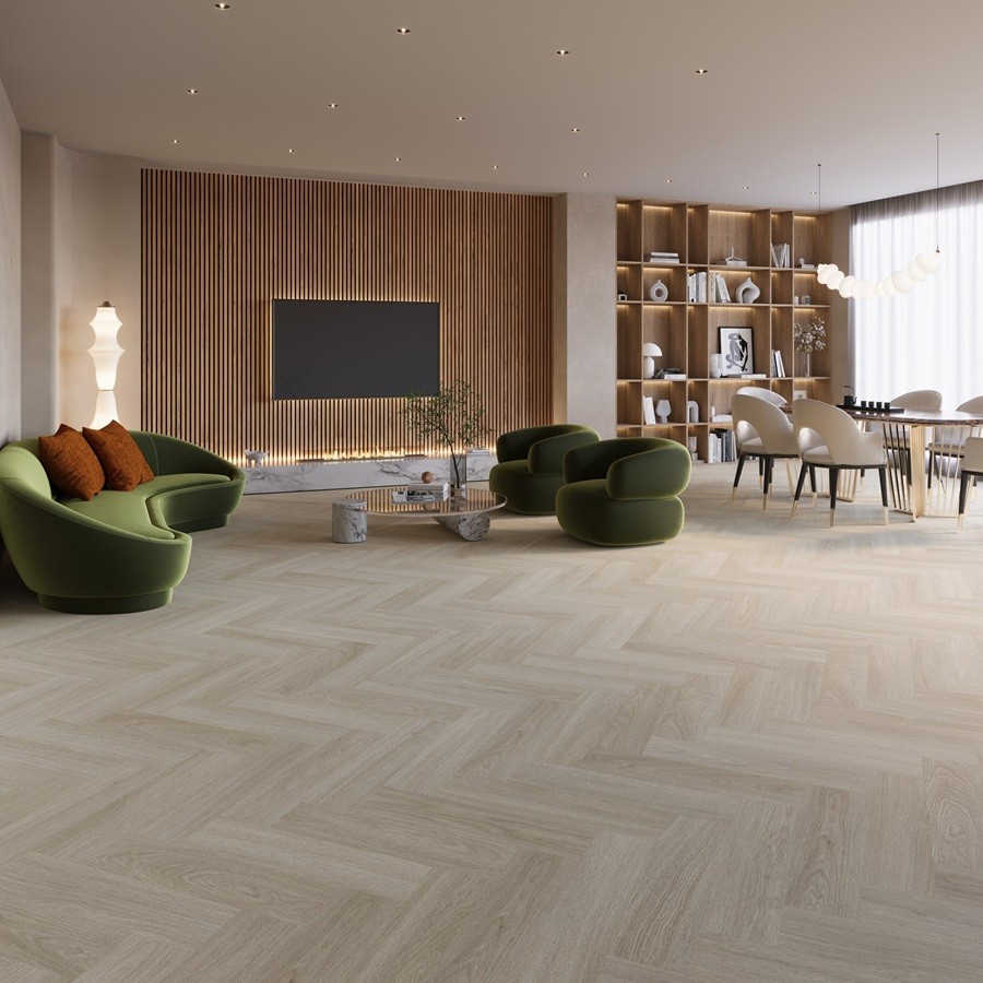 Joka LVT 555 Evolut Visgraat Dryback 5101 Almond Oak