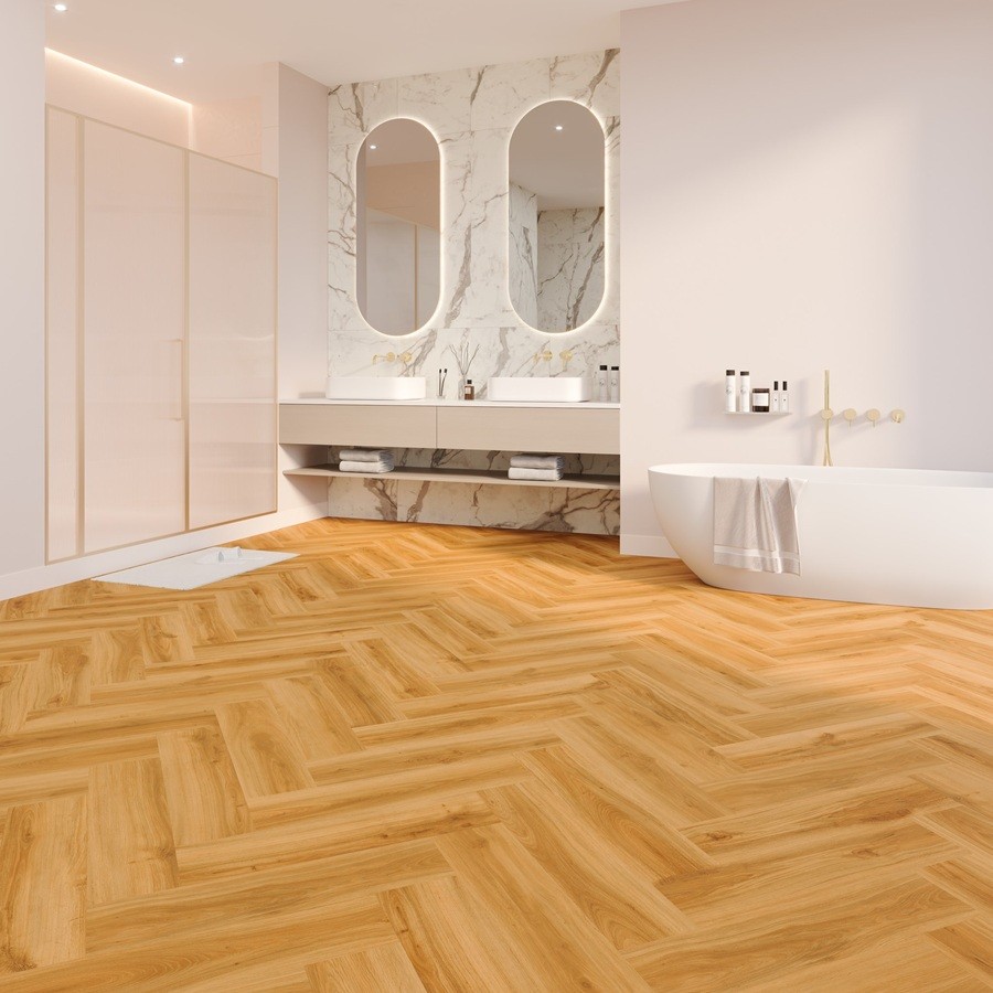 Joka LVT 555 Evolut Visgraat Dryback 5103 Amber Oak