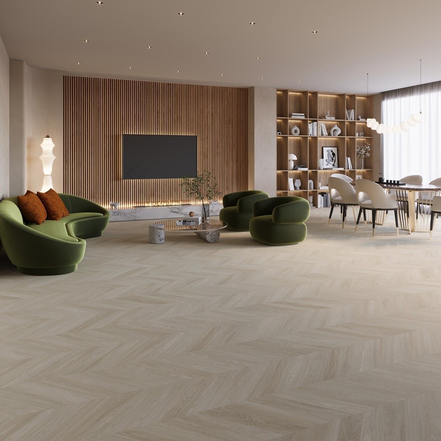 Joka LVT 555 Evolut Chevron Dryback 5801 Almond Oak