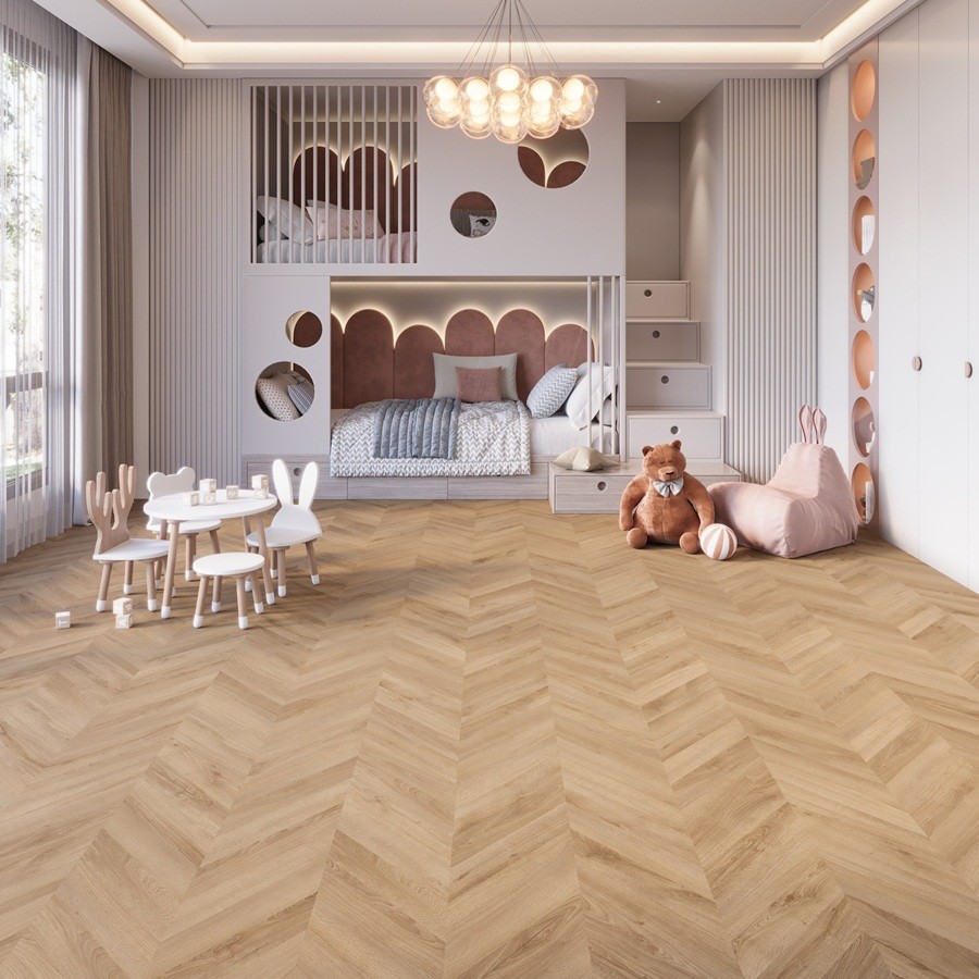 Joka LVT 555 Evolut Chevron Dryback 5805 Cognac Oak