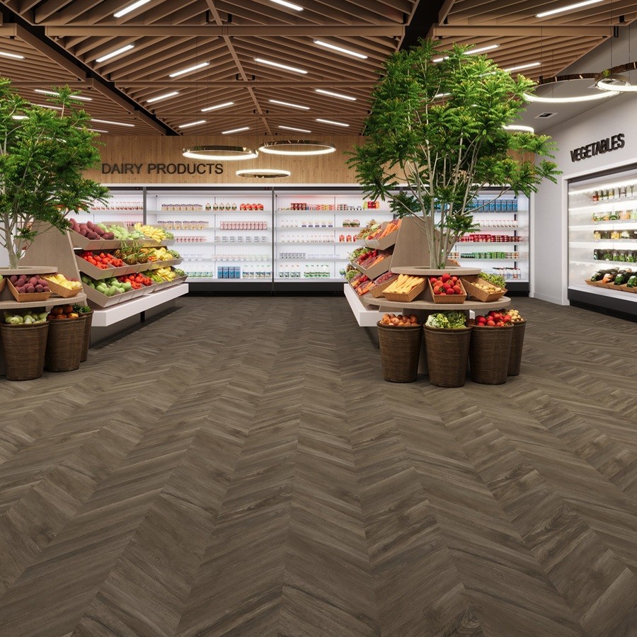 Joka LVT 555 Evolut Chevron Dryback 5806 Mud Oak