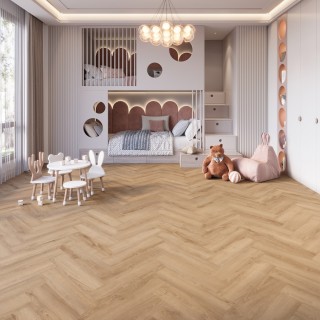 Joka LVT 555 Evolut Visgraat Click 105 Cognac Oak