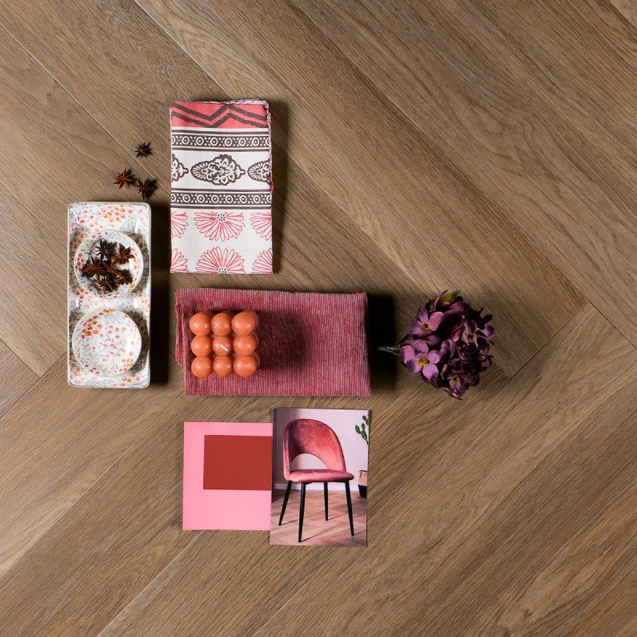 OTIUM herringbone SPC Rigid Savanna