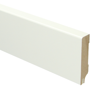 Sfeerplinten MDF Moderne plint 70x15 RAL 9010 + uitsparing
