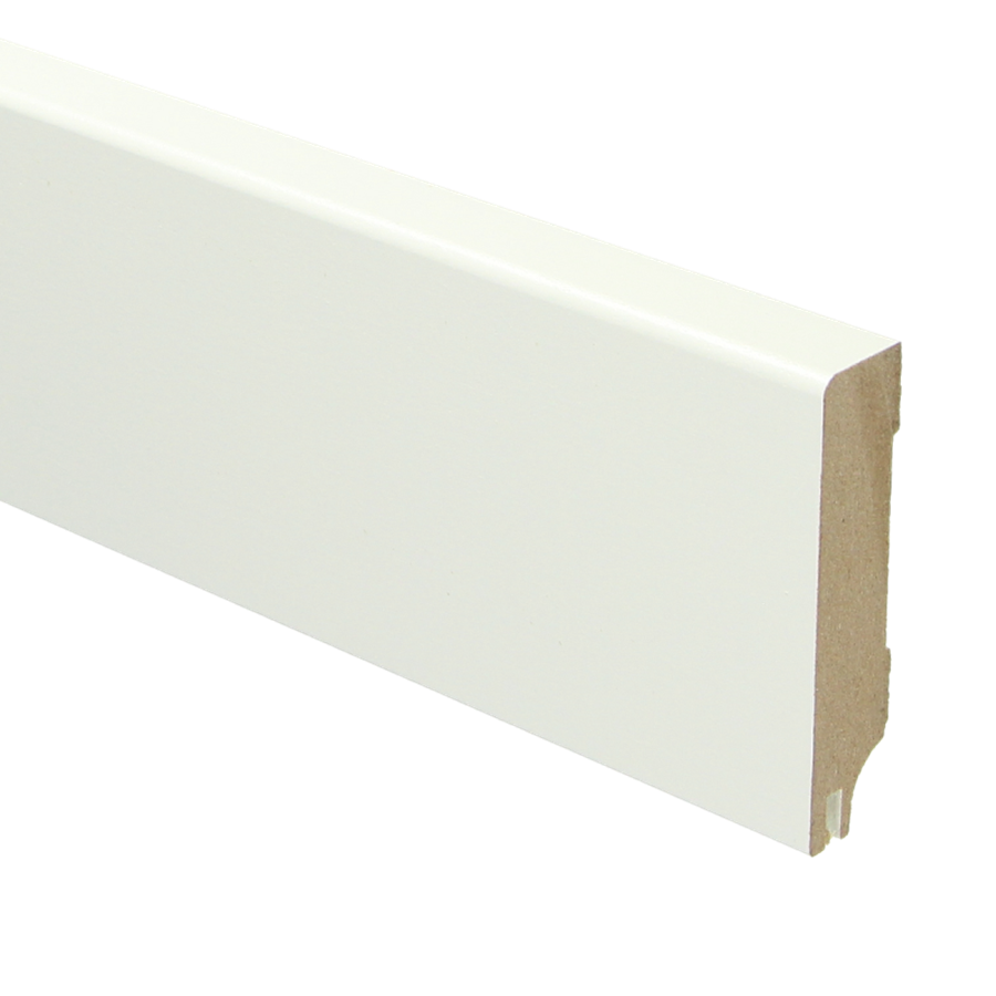 Sfeerplinten MDF Moderne plint 70x15 RAL 9010 + uitsparing