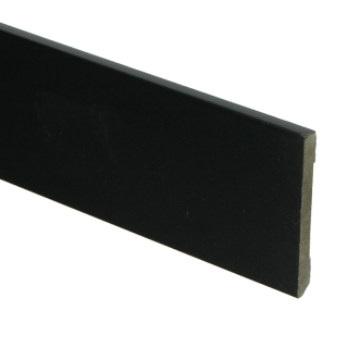 Sfeerplinten MDF Moderne plint 55x6 zwart voorgelakt RAL 9005