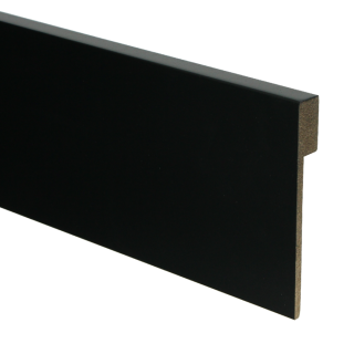 Sfeerplinten MDF Renovatieplint modern 120x18 voorgelakt RAL 9005