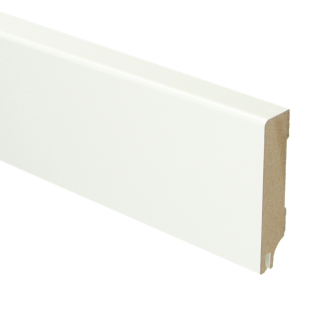 Sfeerplinten MDF Moderne plint 70x15 RAL 9016 + uitsparing