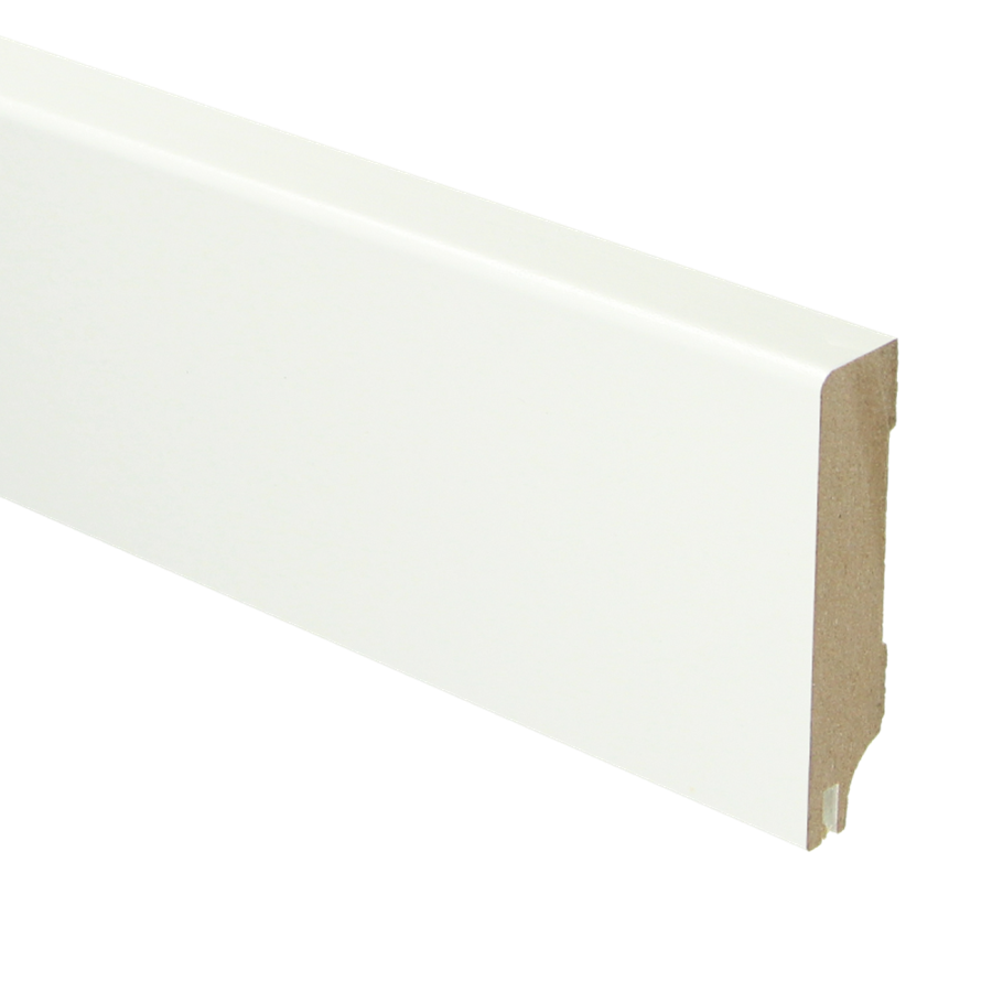 Sfeerplinten MDF Moderne plint 70x15 RAL 9016 + uitsparing