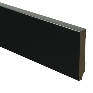 Sfeerplinten MDF Moderne plint 90x15 RAL 9005 + uitsparing