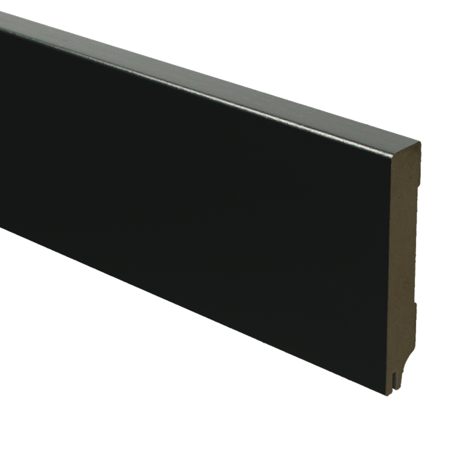 Sfeerplinten MDF Moderne plint 90x15 RAL 9005 + uitsparing