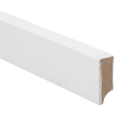 Budgetline MDF plint 40x15mm V313 wit gegrond recht