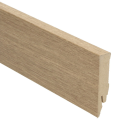 Rechte folieplint 70x14 fijngestreept eiken naturel