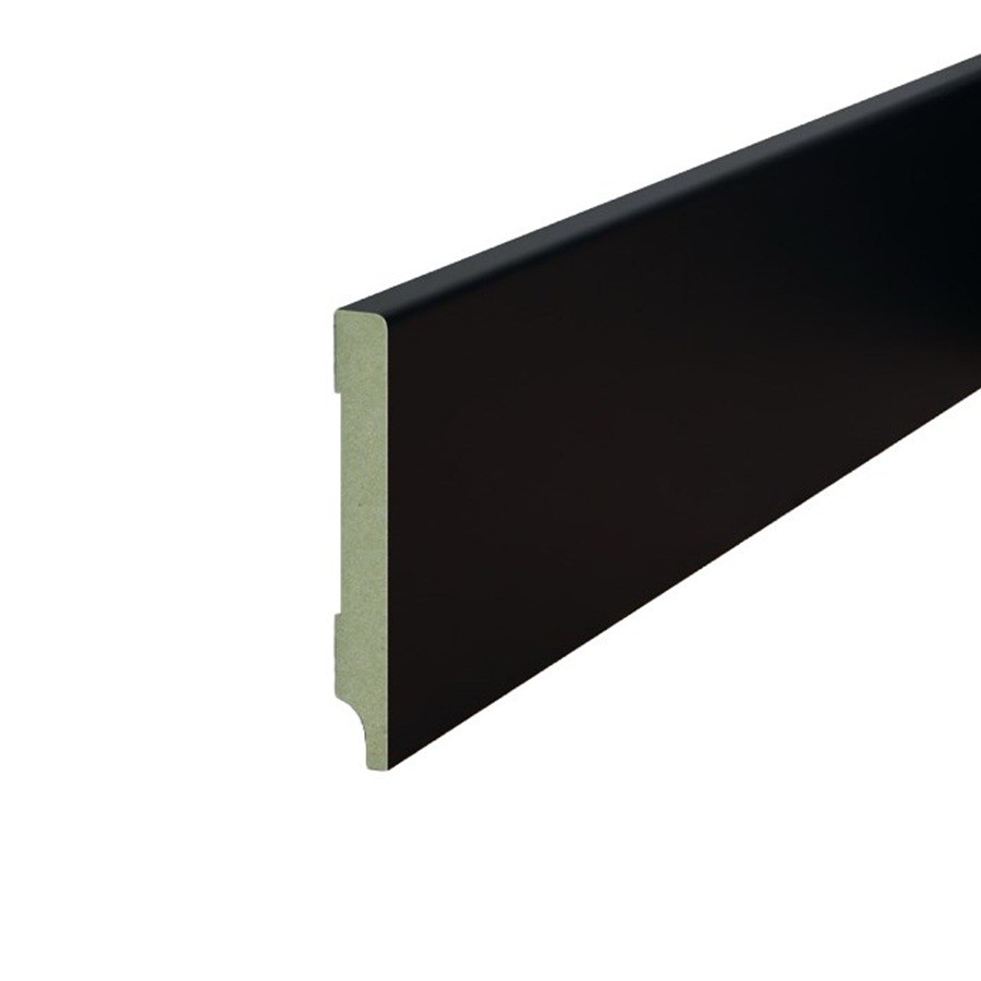 JOKA MDF Plint 12x70 RAL 9005 Zwart Voorgelakt