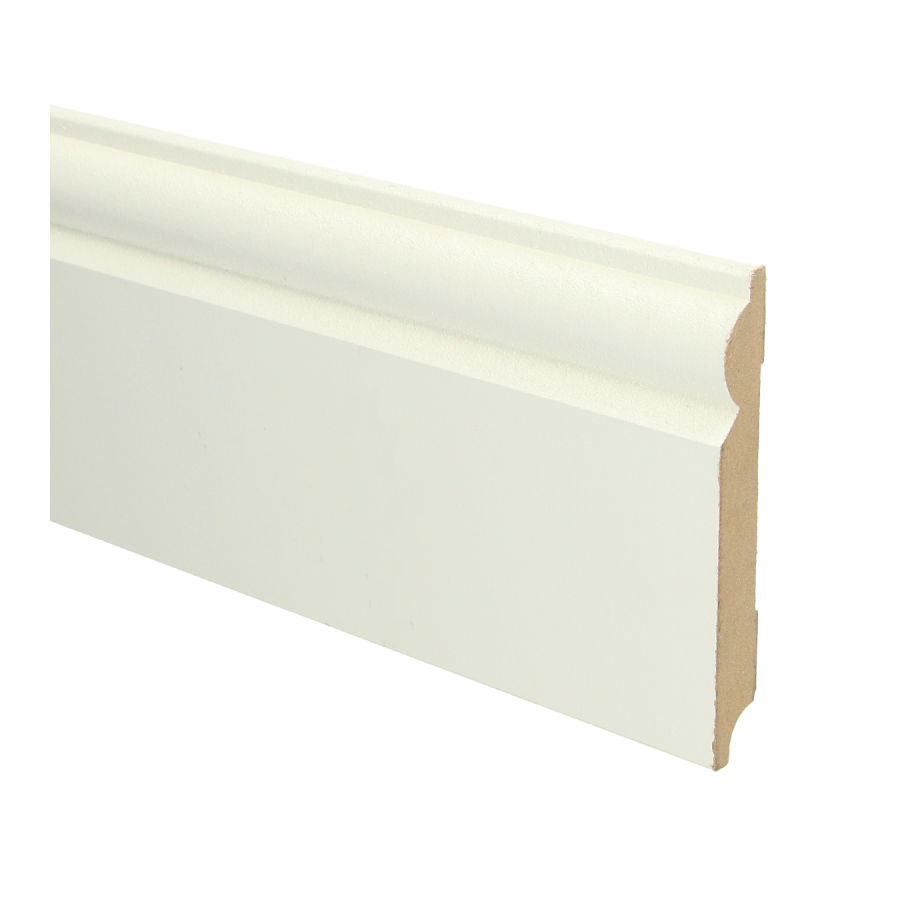 Sfeerplinten MDF Barok plint 120x15 wit voorgelakt RAL 9010