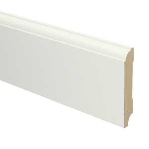 Sfeerplinten MDF Eigentijdse plint 90x15 wit voorgelakt RAL 9010