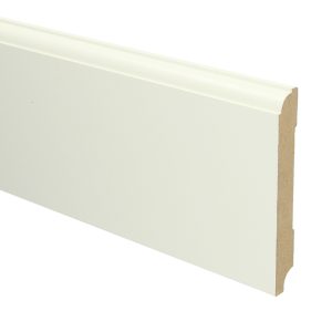 Sfeerplinten MDF Eigentijdse plint 120x15 wit voorgelakt RAL 9010