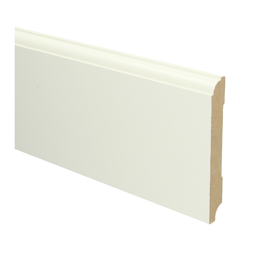 Sfeerplinten MDF Eigentijdse plint 120x15 wit voorgelakt RAL 9010