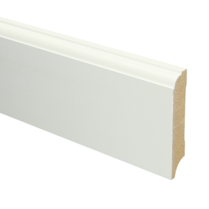 Sfeerplinten MDF Eigentijdse plint 70x12 wit voorgelakt RAL 9010