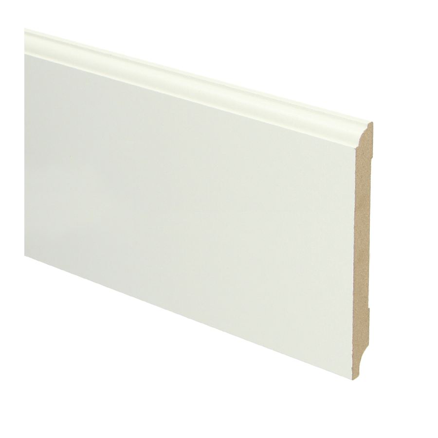Sfeerplinten MDF Eigentijdse plint 120x12 wit voorgelakt RAL 9010