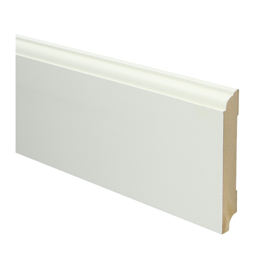 Sfeerplinten MDF Eigentijdse plint 115x18 wit voorgelakt RAL 9010