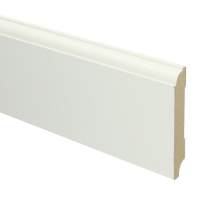 Sfeerplinten MDF Eigentijdse plint 90x18 wit voorgelakt RAL 9010