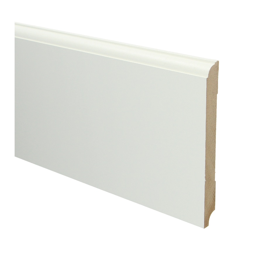 Sfeerplinten MDF Eigentijdse plint 150x15 wit voorgelakt RAL 9010