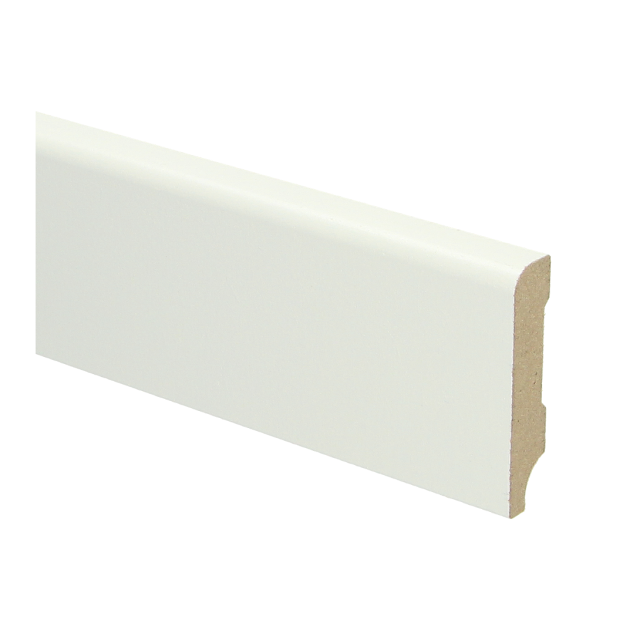 Sfeerplinten MDF Koloniale plint 60x12 wit voorgelakt RAL 9010