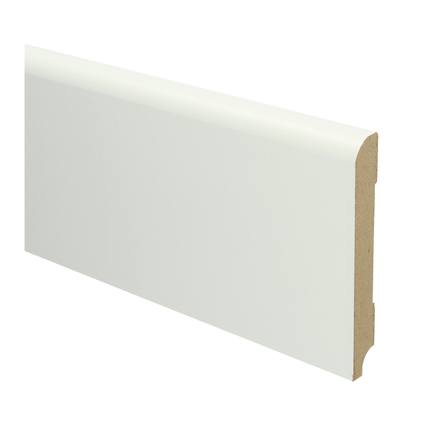 Sfeerplinten MDF Koloniale plint 120x15 wit voorgelakt RAL 9010
